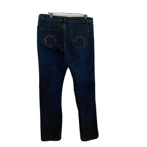 DANIELS 5 POCKET STRETCH JEANS - RHINESTONE RIVETS- 7/8 MSRP $56.00 RN:118673 - Picture 2 of 5